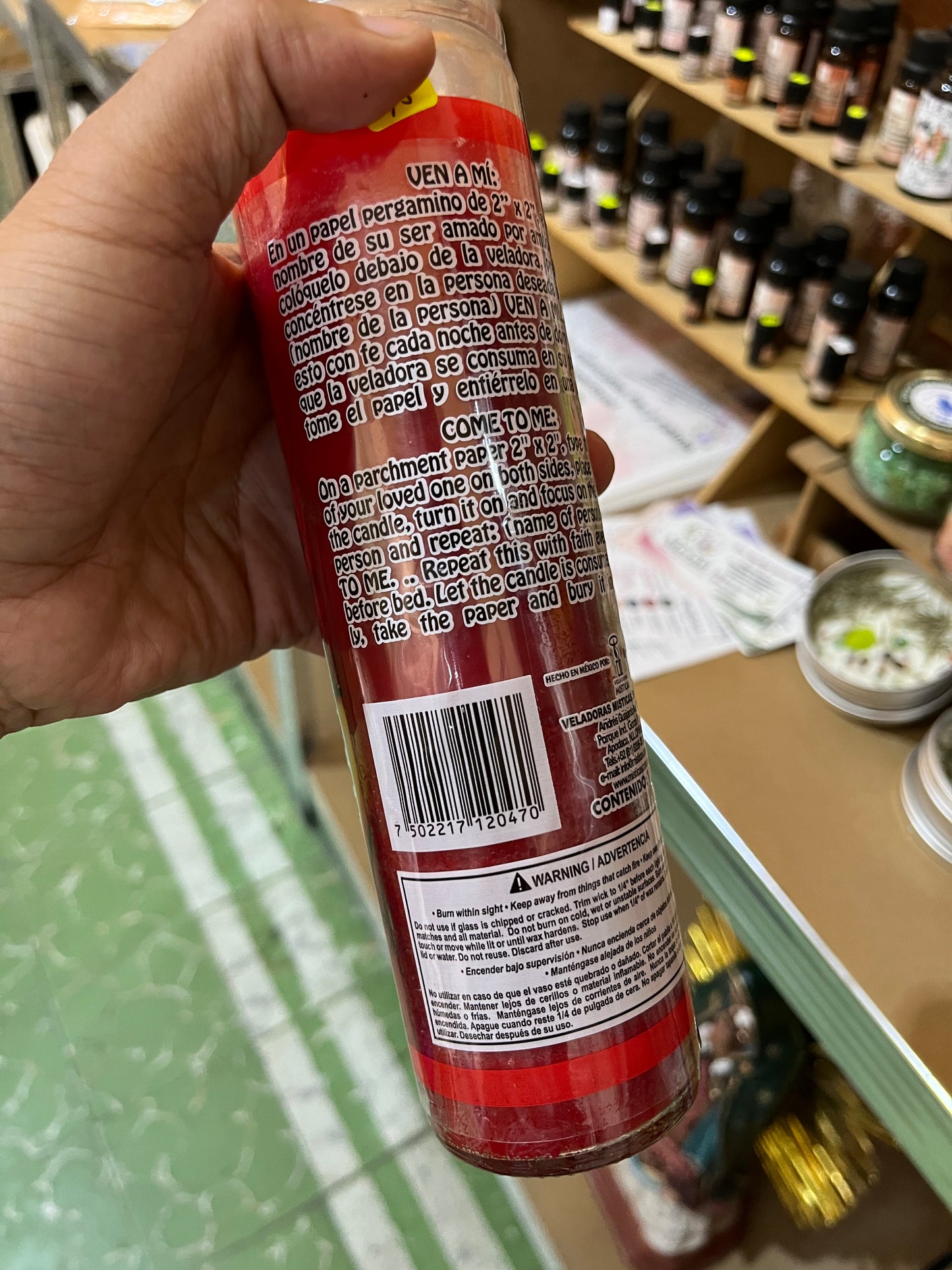 Vela Aromática Ven a Mí | Atrae Amor y Pasión Magnetizando tu Energía