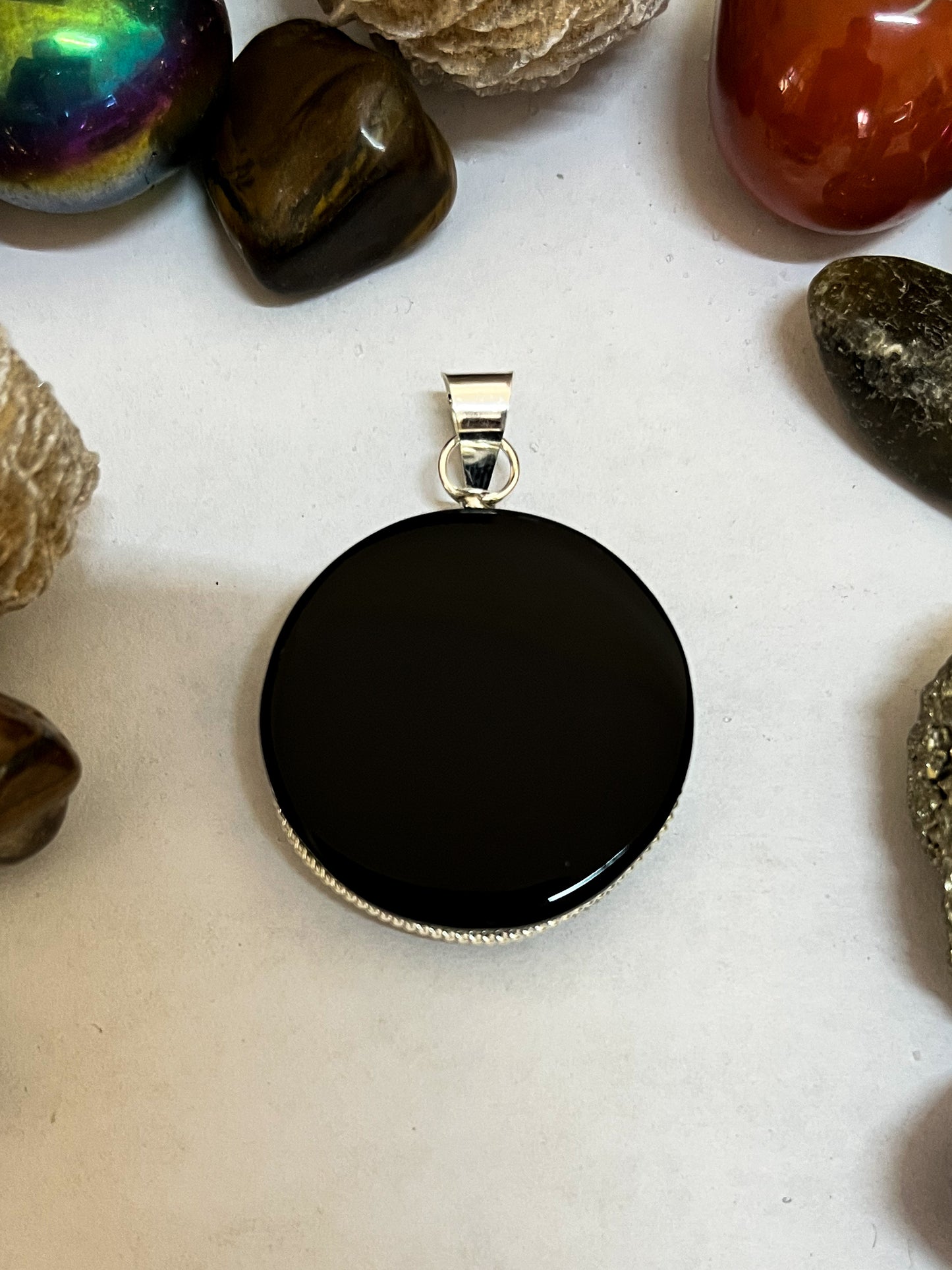 Dije Espejo de obsidiana chico