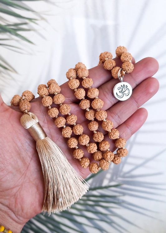 Japamala: rudraksha