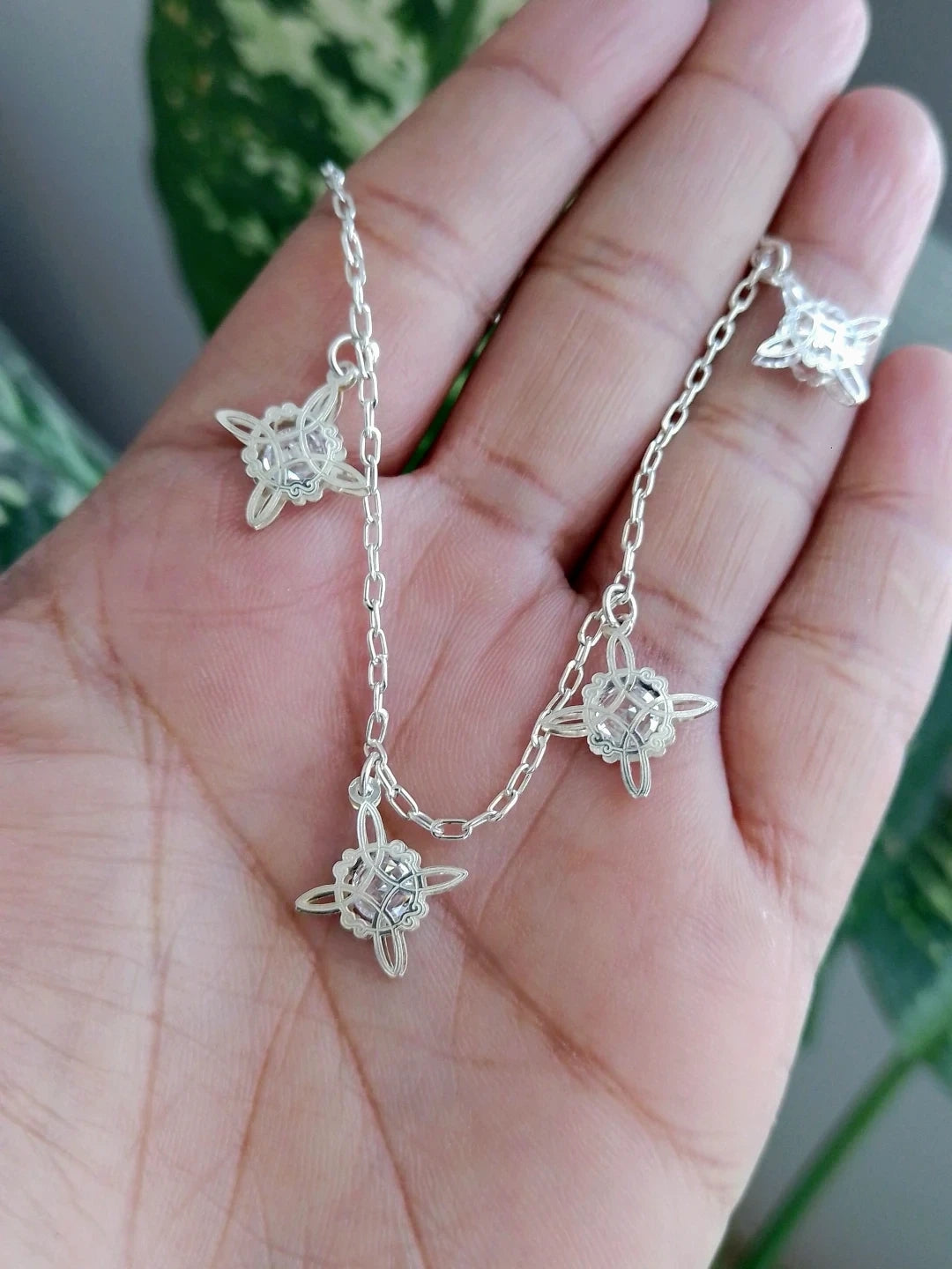 Pulsera nudo de bruja mod7. Plata