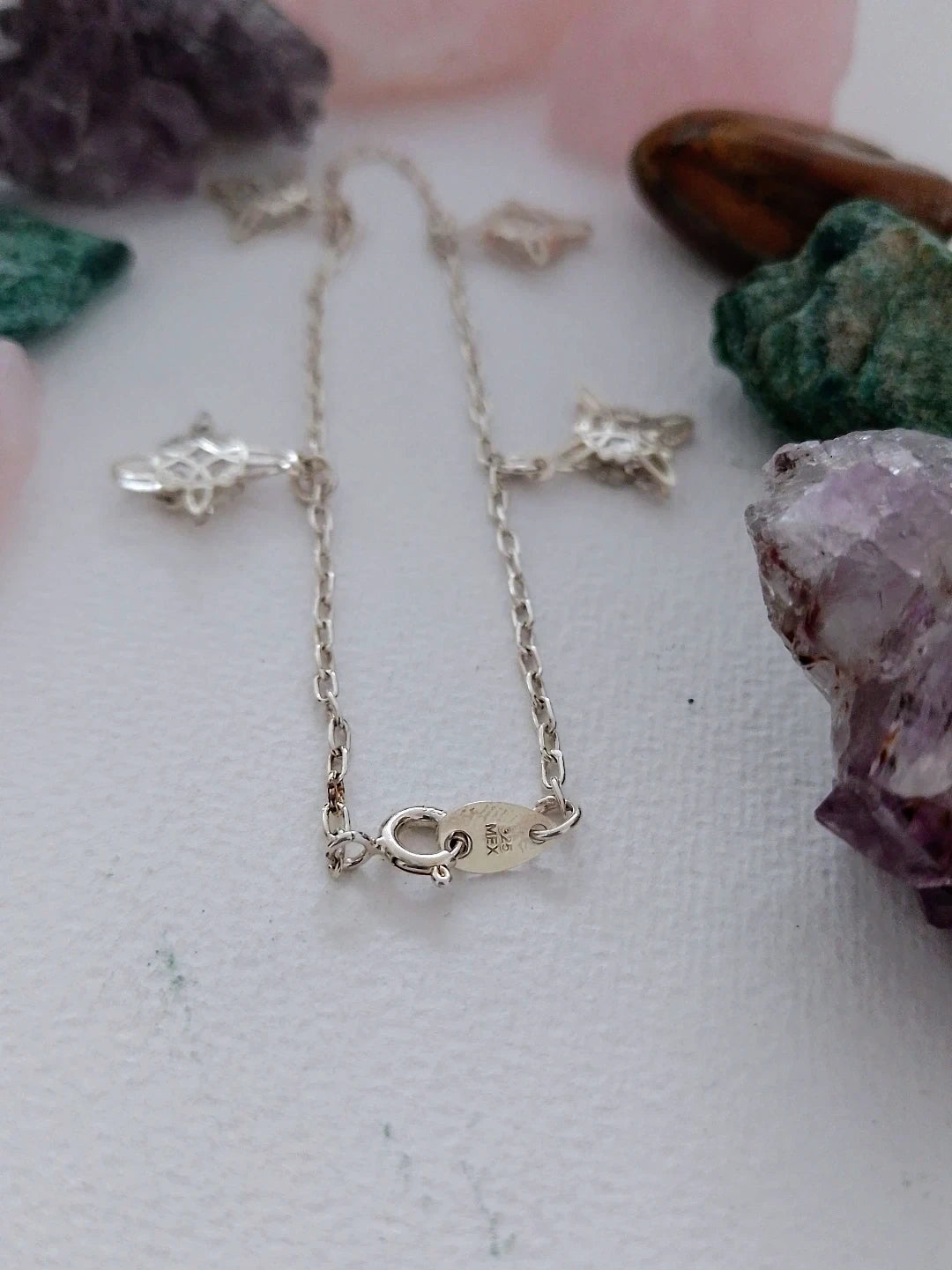 Pulsera nudo de bruja mod7. Plata