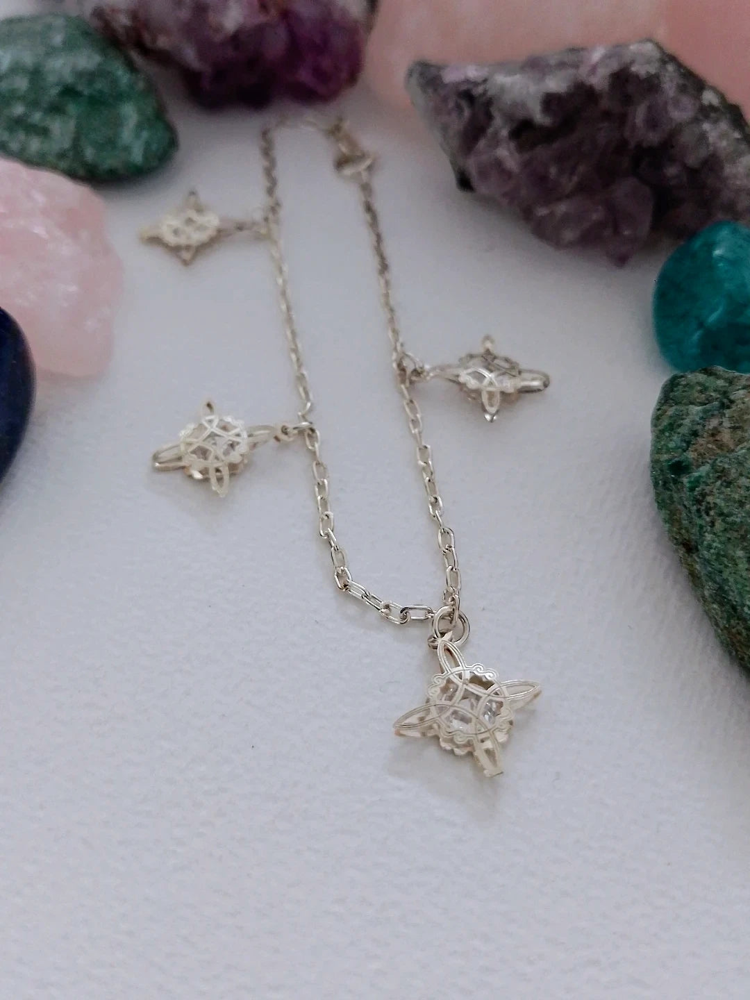 Pulsera nudo de bruja mod7. Plata