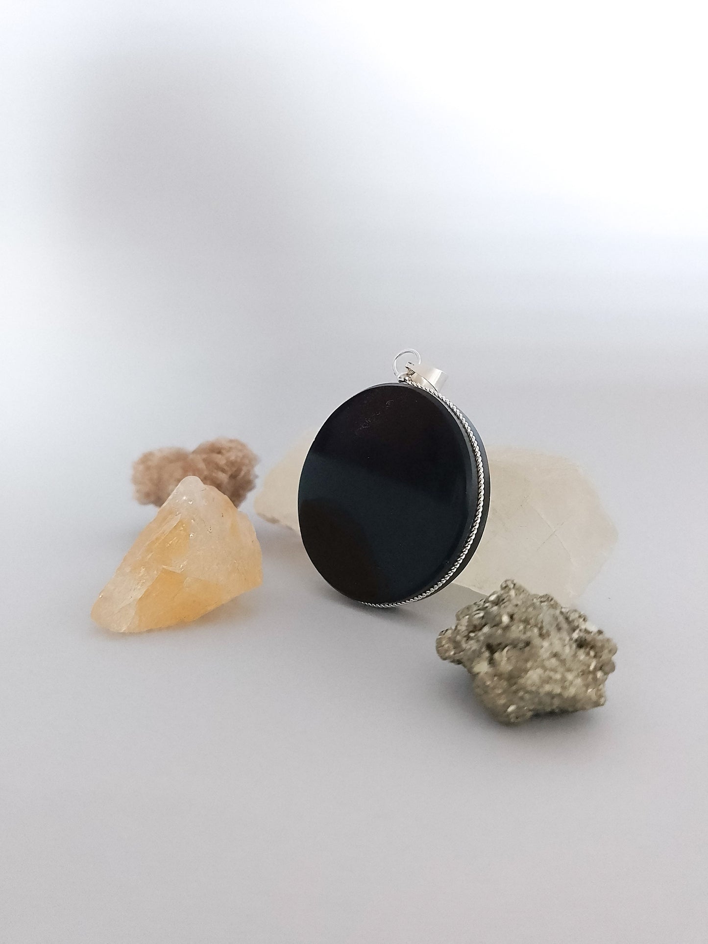 Dije Espejo de obsidiana chico