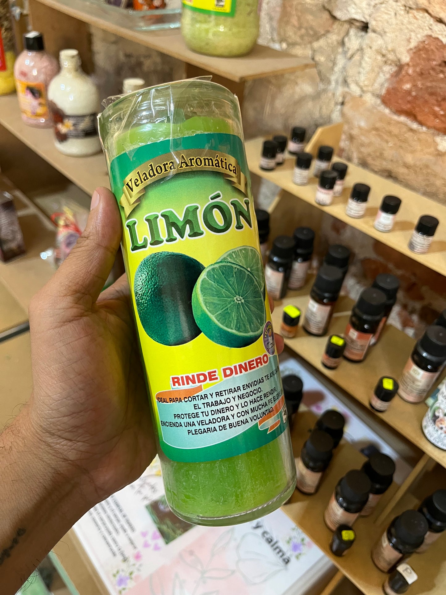 Vela Aromática de Limón | Corta Envidias y Rinde Dinero