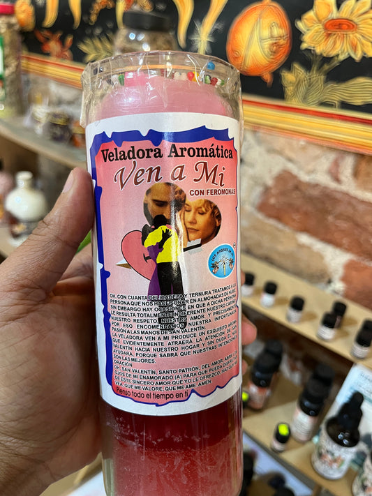 Vela Aromática Ven a Mí con Feromonas | Atrae el Amor y la Pasión