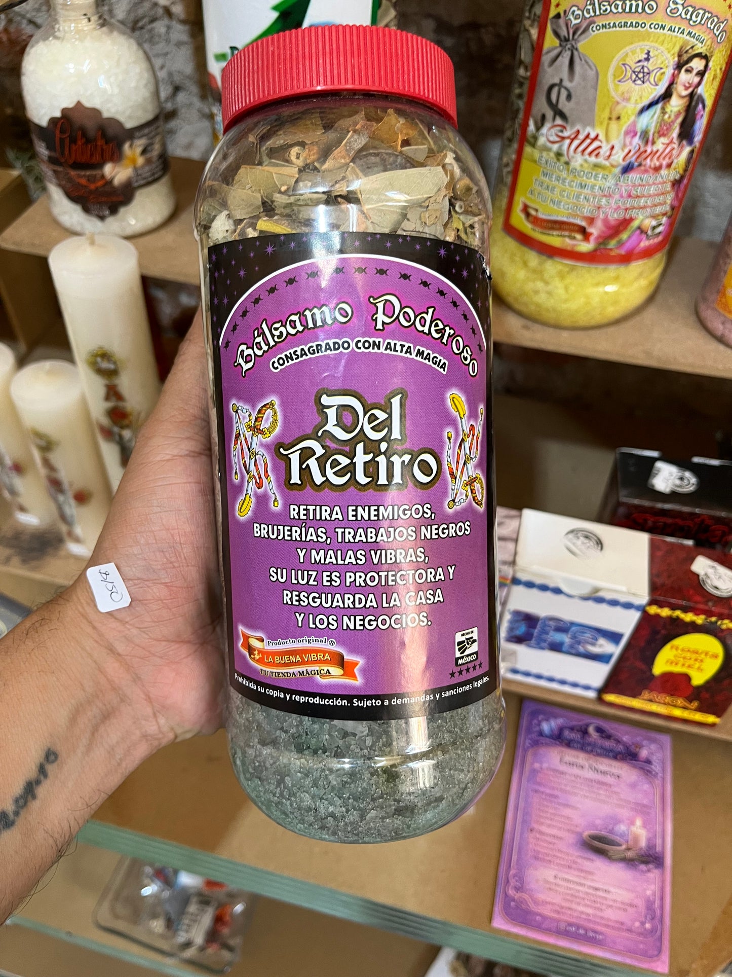 Bálsamo Poderoso "Del Retiro” Consagrado con Alta Magia