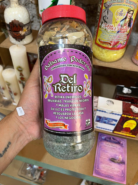 Bálsamo Poderoso "Del Retiro” Consagrado con Alta Magia