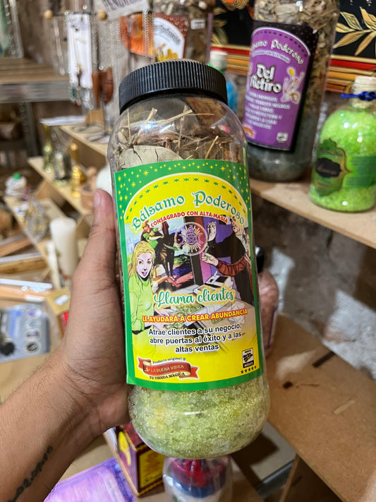Bálsamo Poderoso "Llama Clientes" Consagrado con Alta Magia
