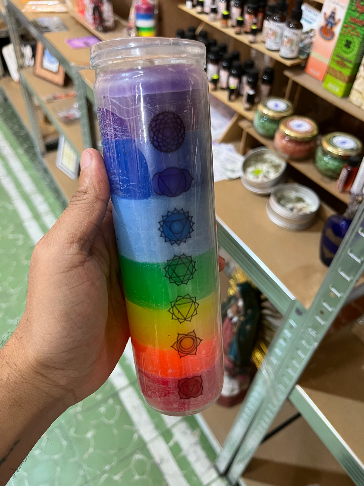 Vela de los 7 Chakras | Limpieza, Desbloqueo y Alineación Energética