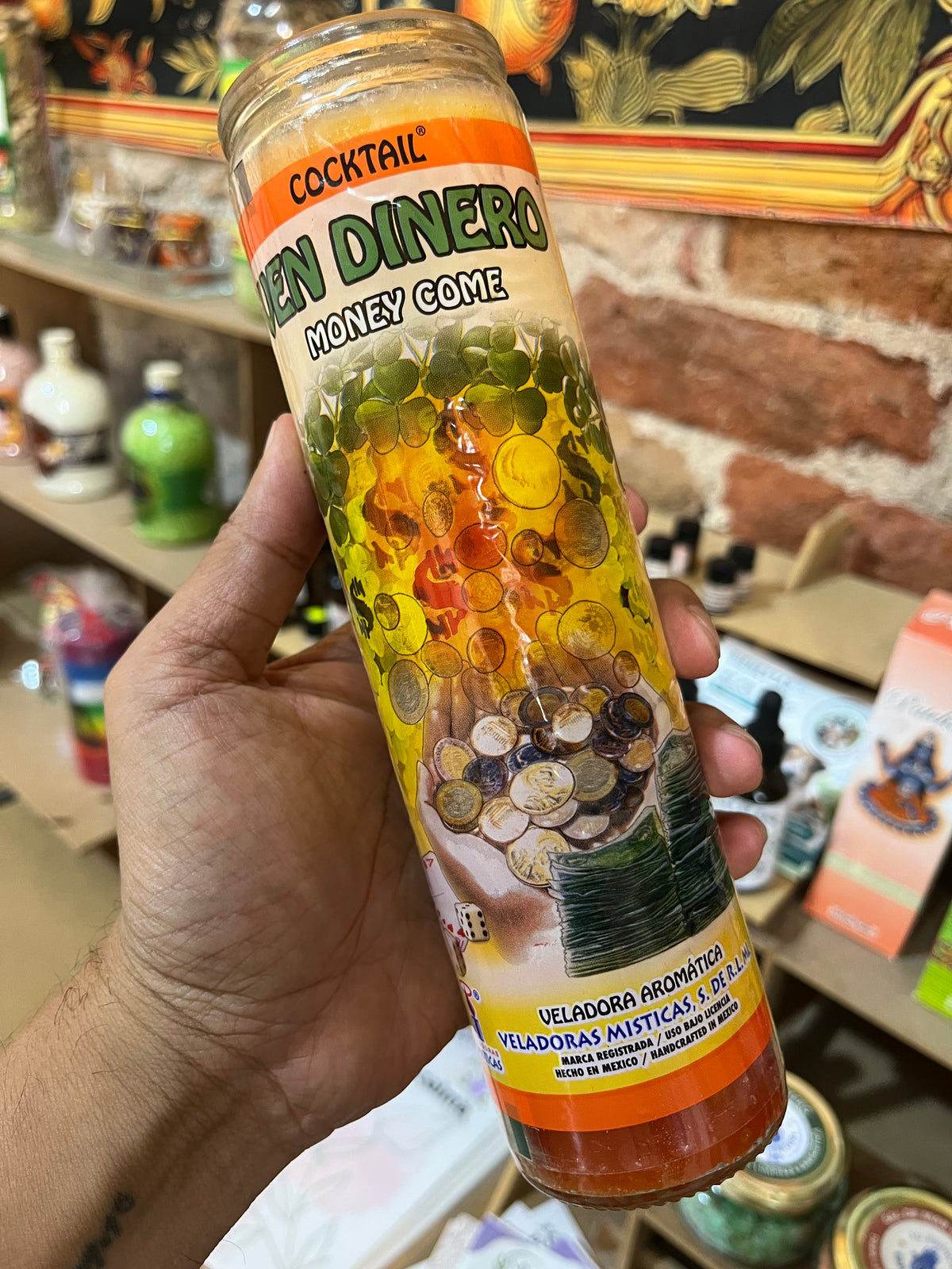 Vela Aromática Ven Dinero | Abrecaminos Financiero y Abundancia
