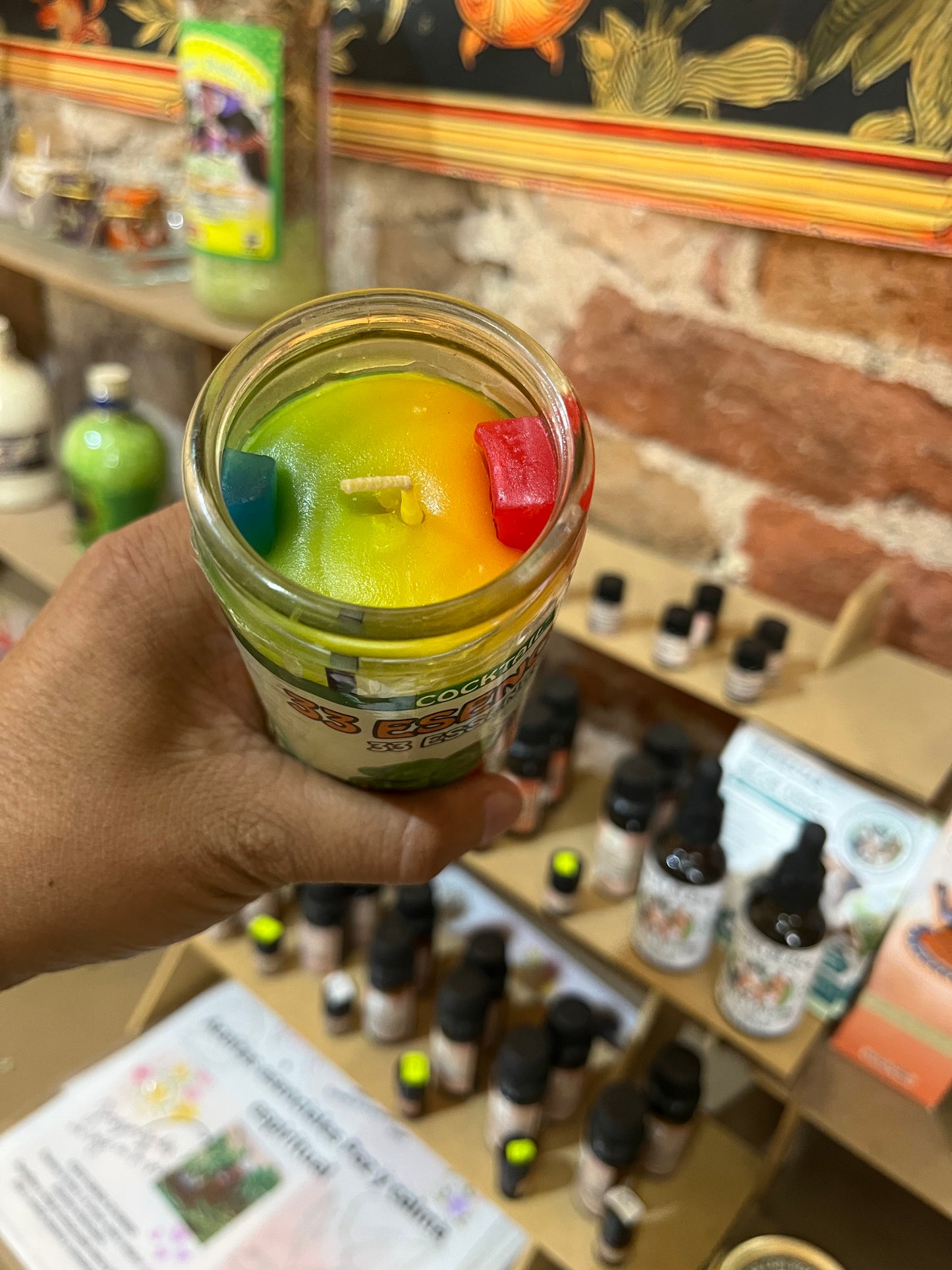 Vela Aromática 33 Esencias | Abrecaminos, Suerte y Abundancia