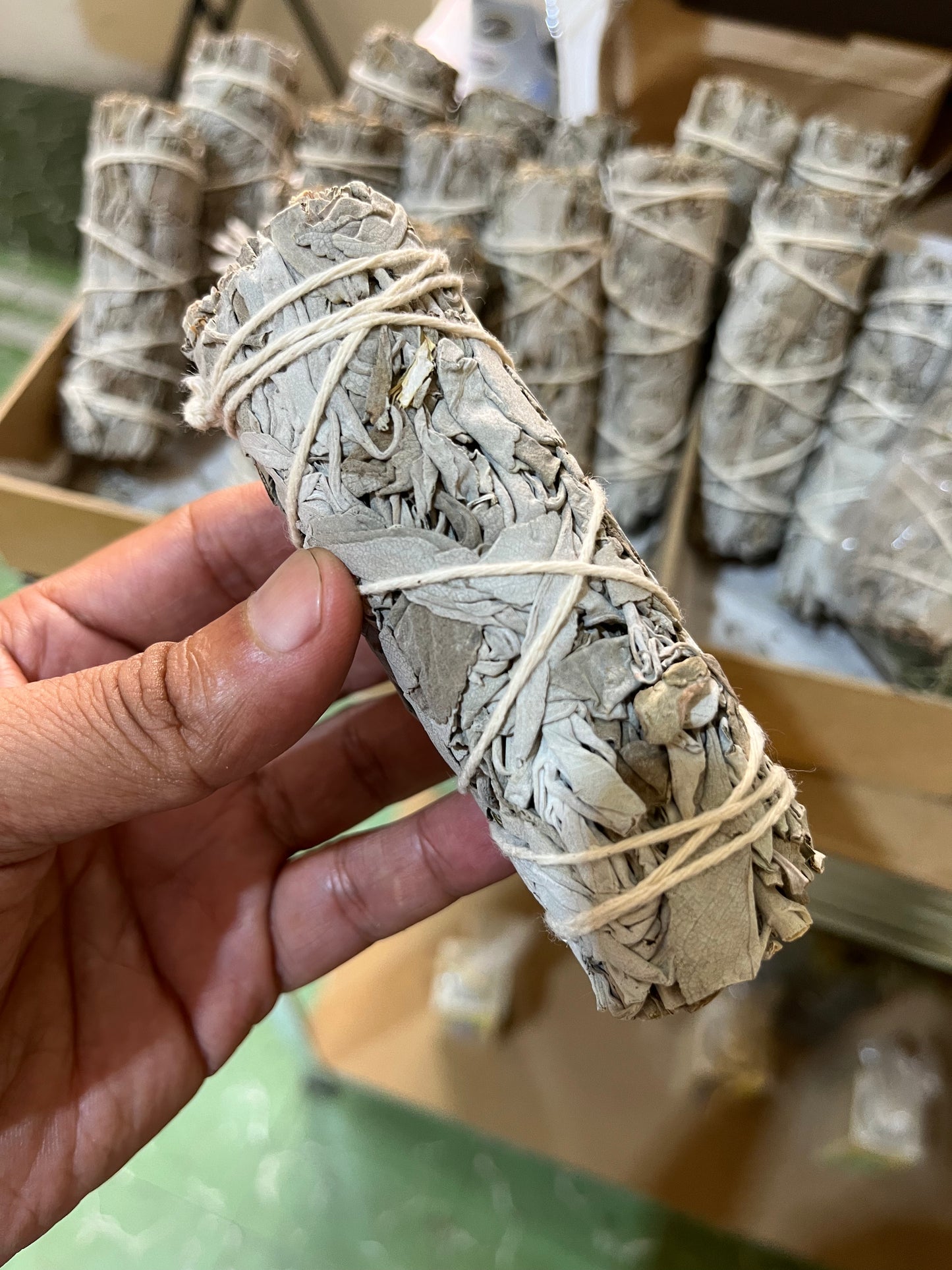 Atado de Salvia Blanca Sagrada para Limpieza y Purificación Energética