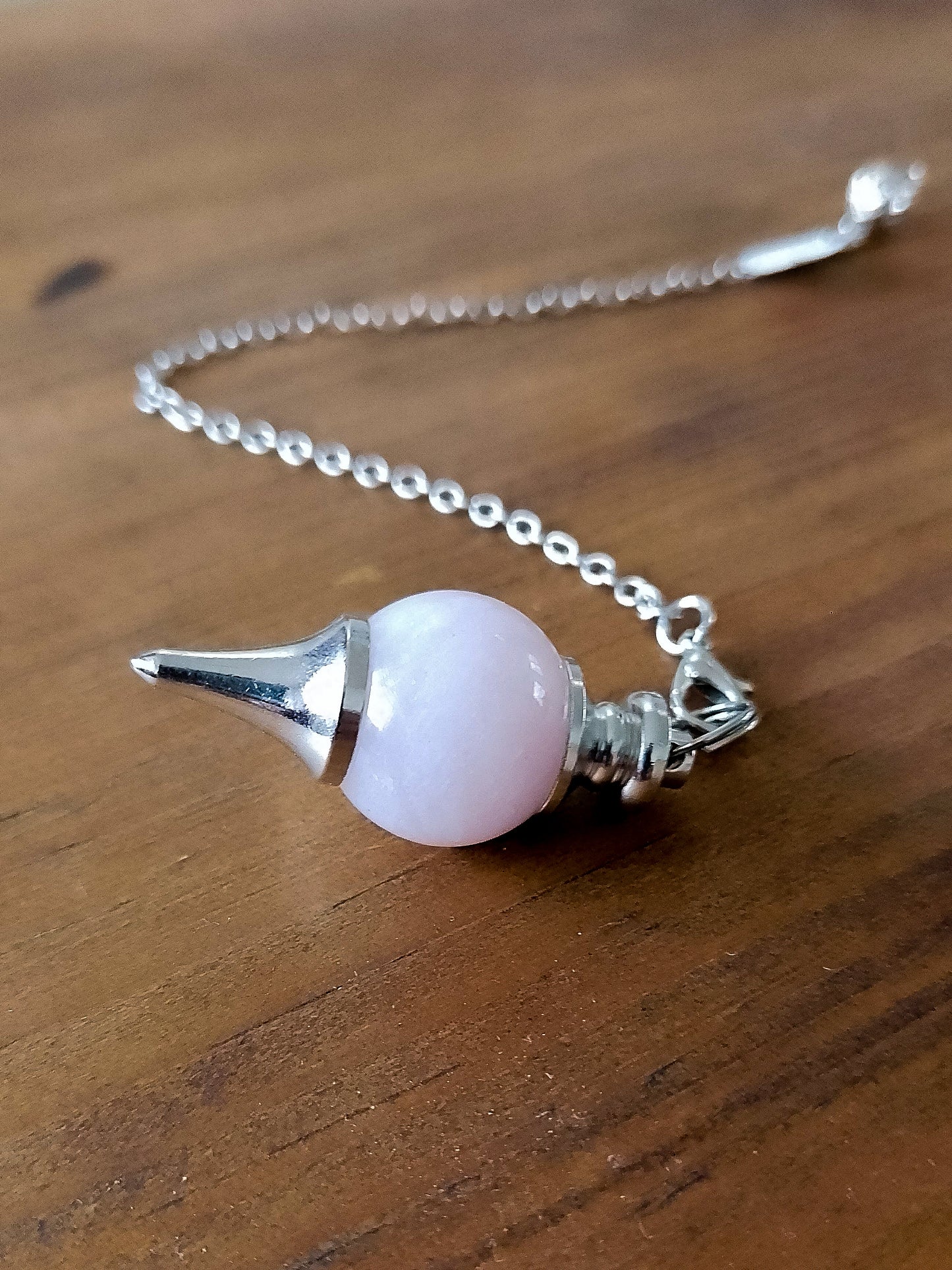 Rose quartz pendulum